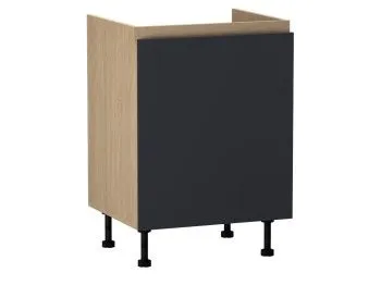 Стол под мойку СМ-60, Женева (600*520*870) Дуб Палермо/Синий матовый, 22510