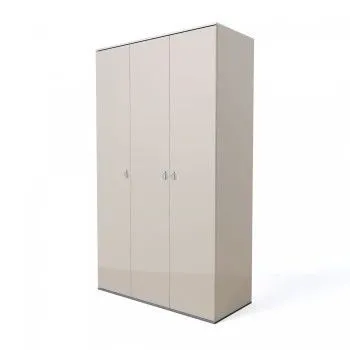 Шкаф 3-х дверный Римини (Слоновая кость/Серебро) РМШ2/3