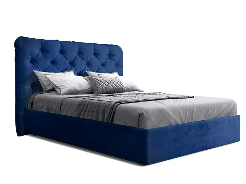 Кровать Bogemia 1,4 м, с подъемным механизмом (Бархат 04) Sweet dreams БМКР140-1[3]