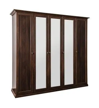 Шкаф Афина 5-дверный (2+1+2) с зеркалом караваджо