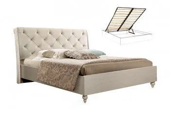 Кровать с подъемным механизмом Венеция (Дуб седан) 1,8 м велюр ВНКР180-2[3]