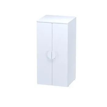 Шкаф Пикси распашной, с двумя дверьми и полкой 60х57х120, белый (робкий подснежник)