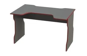 Стол компьютерный Вардиг, 120х75х82 см, антрацит/красный