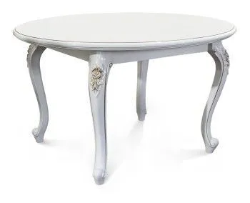 м. Марьина Роща - Стол Натали круглый белый глянец