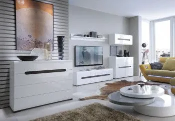 Гостиная Ацтека белый глянец