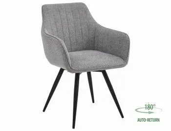 Стул кухонный Signal BALLO Brego 07 поворотный (светло-серый/черный)