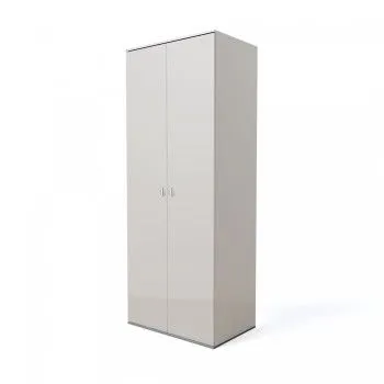 Шкаф 2-х дверный Римини (Слоновая кость/Серебро) РМШ2/2