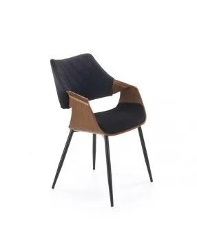 Стул кухонный Halmar K586 (черный/орех)