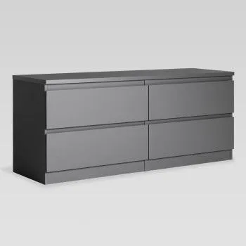 Тумба для ТВ Кастор, 4 ящика, 130х40х54 см, серая