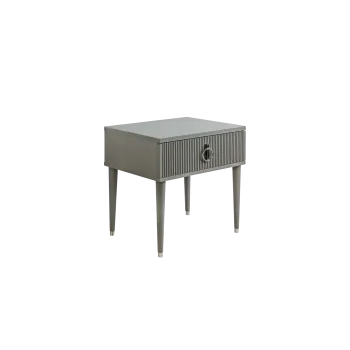Тумба прикроватная Римини СОЛО (Серый/Серебро) РМТП-1(s)