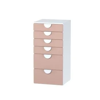 Комод Пикси, 6 ящиков 60x57x120, мечтательный пион