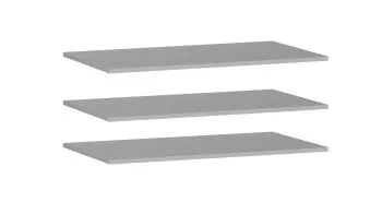 Дополнительные полки в 2-х дверный шкаф, Фрея (868*490*16) Белый, 12515