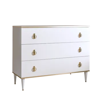 Комод Римини (Белый/Золото) РМКМ-1
