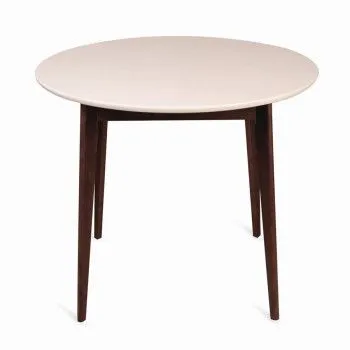 Стол Рэй-d900 (темный тон/слоновая кость 9001) Круглый