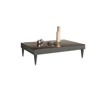 Журнальный столик узкий Римини СОЛО (Серый/Серебро) РМСТ-3(s)