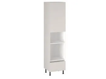 Шкаф-пенал 1080 П-1 бок левый МДФ, Виста (600*586*2576) Экокожа Белый, 26296