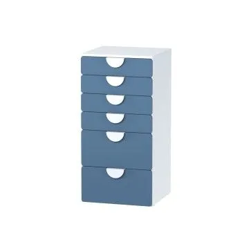 Комод Пикси, 6 ящиков 60x57x120, озорной василек