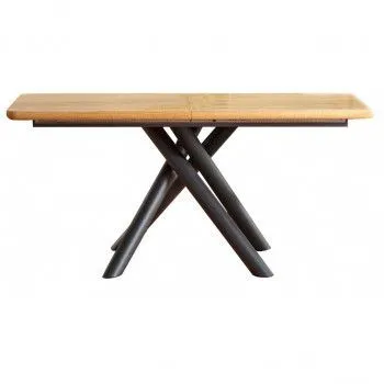 Стол обеденный Halmar DERRICK раскладной (дуб натуральный/черный)