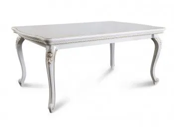 Стол Натали прямоугольный белый глянец