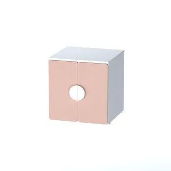 Шкаф Пикси распашной, с двумя дверьми и полкой 60x57x60, мечтательный пион