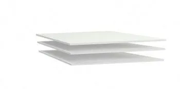 Дополнительные полки в 3-х, 4-х дверный шкаф, Денвер (925*495*16) Белый, 11717