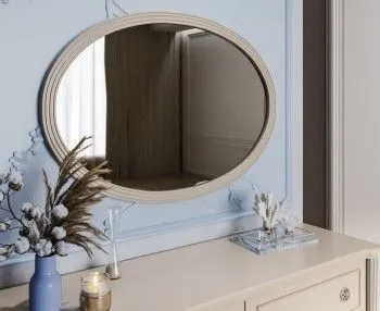 Зеркало Диана ППУ бежевый