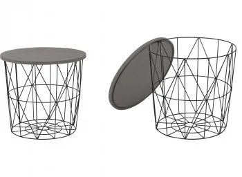 Стол журнальный Halmar MARIFFA (серый/черный)