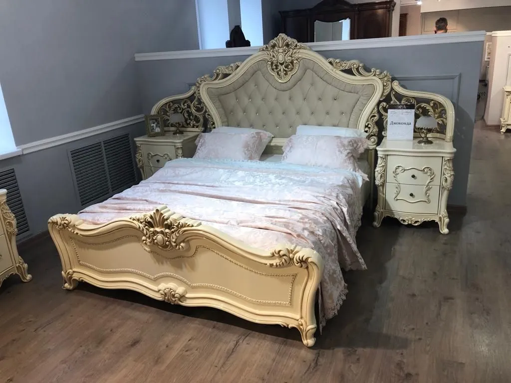 Кровать Джоконда 160х200 см крем глянец | изображение 8