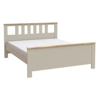 САГА кровать двойная 160х200 кашемир/ясень