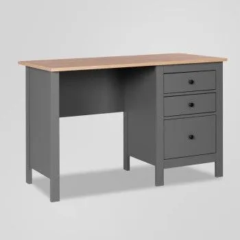 Стол письменный Сага, 120х56, серый/ясень