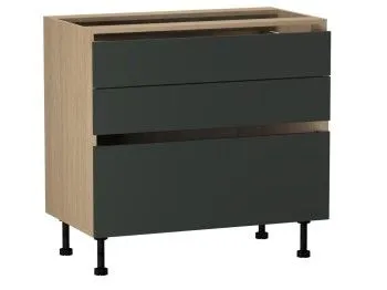 Стол с ящиками СЯ-90, Женева (900*520*870) Дуб Палермо/Зеленый матовый, 21921
