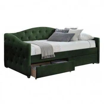 Кровать Halmar ALOHA (темно-зеленый) 90/200
