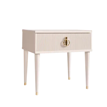 Тумба прикроватная Римини СОЛО (Бежевый/Золото) РМТП-1(s)