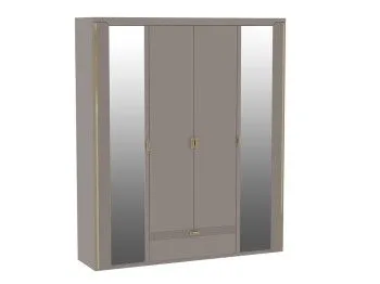 Шкаф 4-дверный NEW, Сиде (1960*523*2304) Мокко, 12627