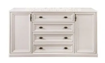 Комод Натали белый глянец (гостиная)