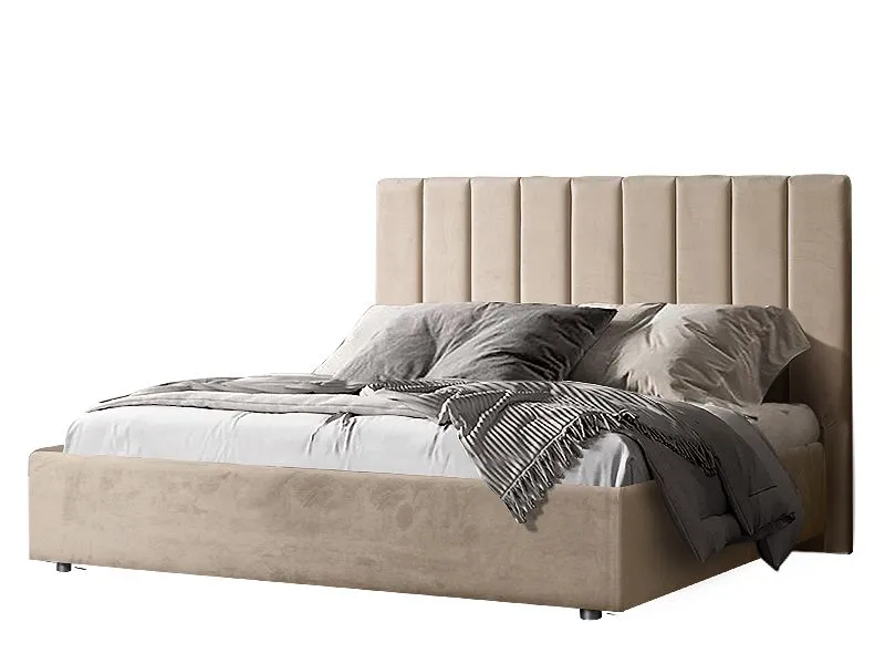 Кровать Concept 1,6 м, с подъемным механизмом (Бархат 01) Sweet Dreams КПКР-1[3]