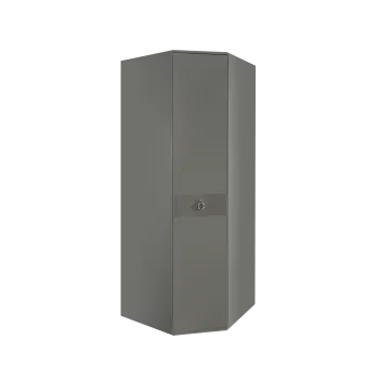 Шкаф угловой Римини СОЛО (Серый/Серебро) РМШУ2/1(s)