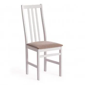Стул SWEDEN white, ткань бежевая (Ford William 7)