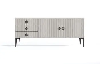 Тумба Стелла светло серый камень