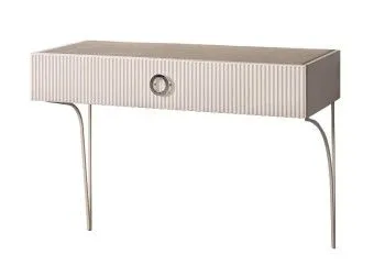 Стол туалетный (консоль) Bogemia Fillini (Слоновая кость) (Novabuk/Хром) БМСТ-1(FI)