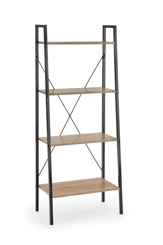 Стеллаж Halmar NARVIK REG-2 (дуб сонома/черный)