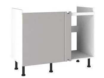 Стол под мойку угловой СМУ-120, Виста (1100*534*870) Экокожа Бежевый, 26505