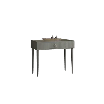 Стол туалетный узкий Римини СОЛО (Серый/Серебро) РМСТ-1(s)[9]