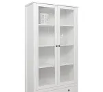 Шкаф-витрина Ева (Хельга) REG2W2S с подсветкой белый | изображение 4