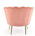 Кресло Halmar AMORINITO (светло-розовый/золотой) | изображение 4