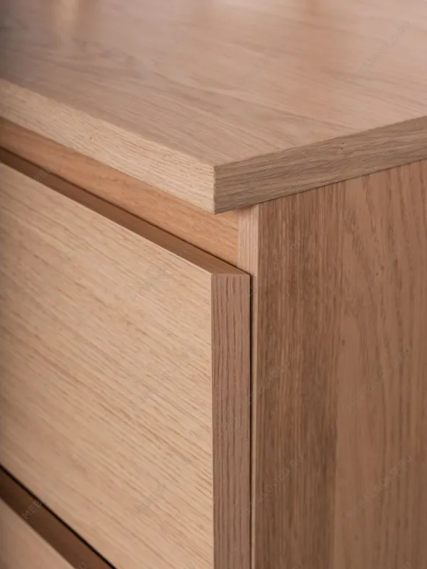 Комод Варма Прайм, 6 ящиков, горизонтальный, 160х77х48 см, шпон натурального дерева, дуб беленый | изображение 7