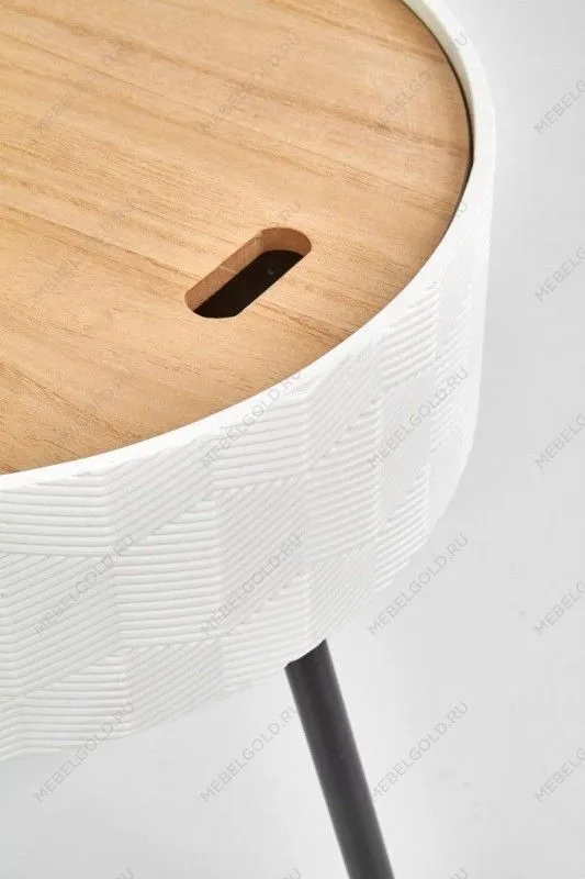 Стол журнальный Halmar AURA (белый матовый) | изображение 3