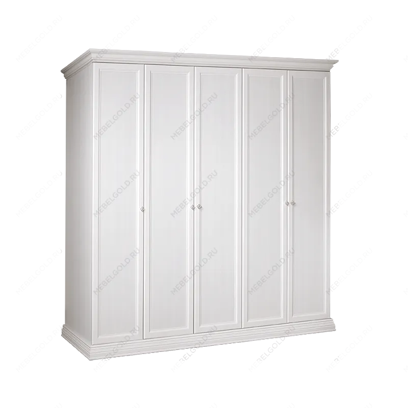 Шкаф 5-и дв. для платья и белья (без зеркала) Амели дуб АМШ2/5