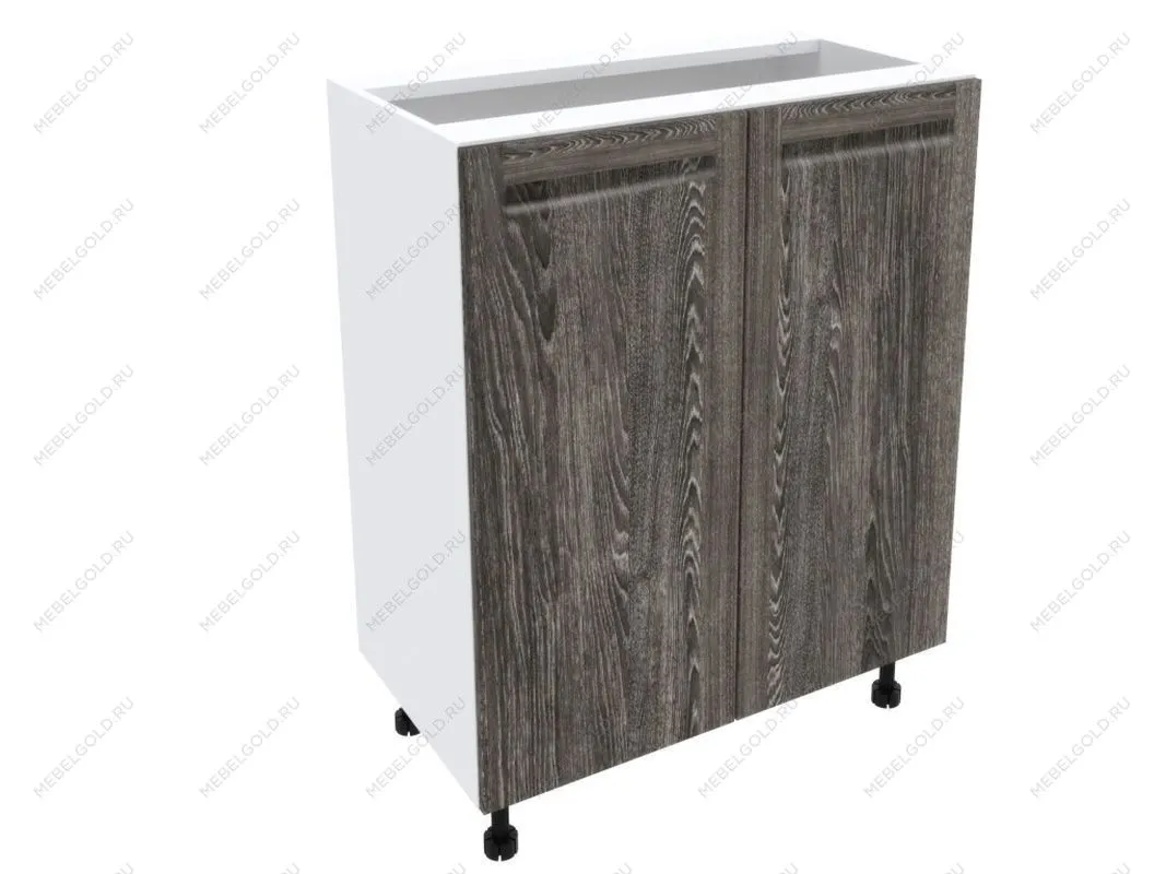 Стол 2-х дверный С-60, Грей (600*470*820) Шале Серебро, 21406