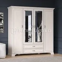 Шкаф 4-створчатый Тиффани 4D2S вудлайн кремовый